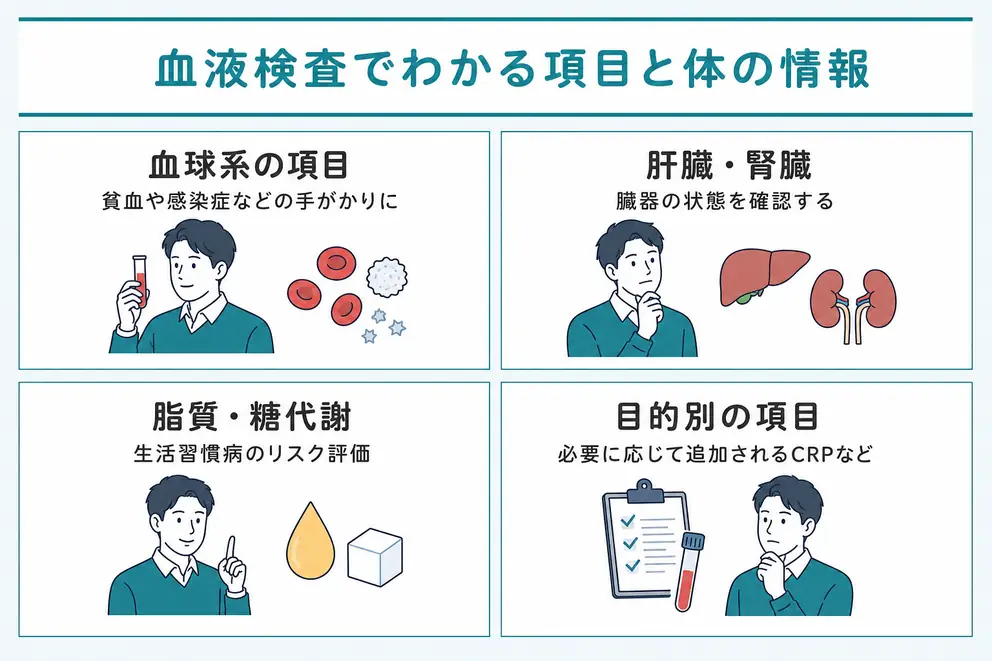 血液検査の項目一覧とわかること