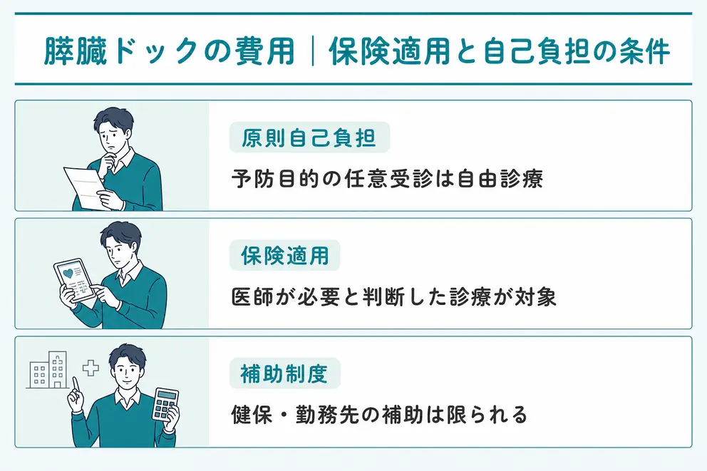 膵臓ドックは原則自己負担で保険適用は検査目的によって変わる