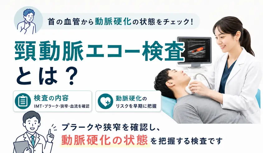 頸動脈エコー検査とは？検査内容と頸動脈プラークの見方