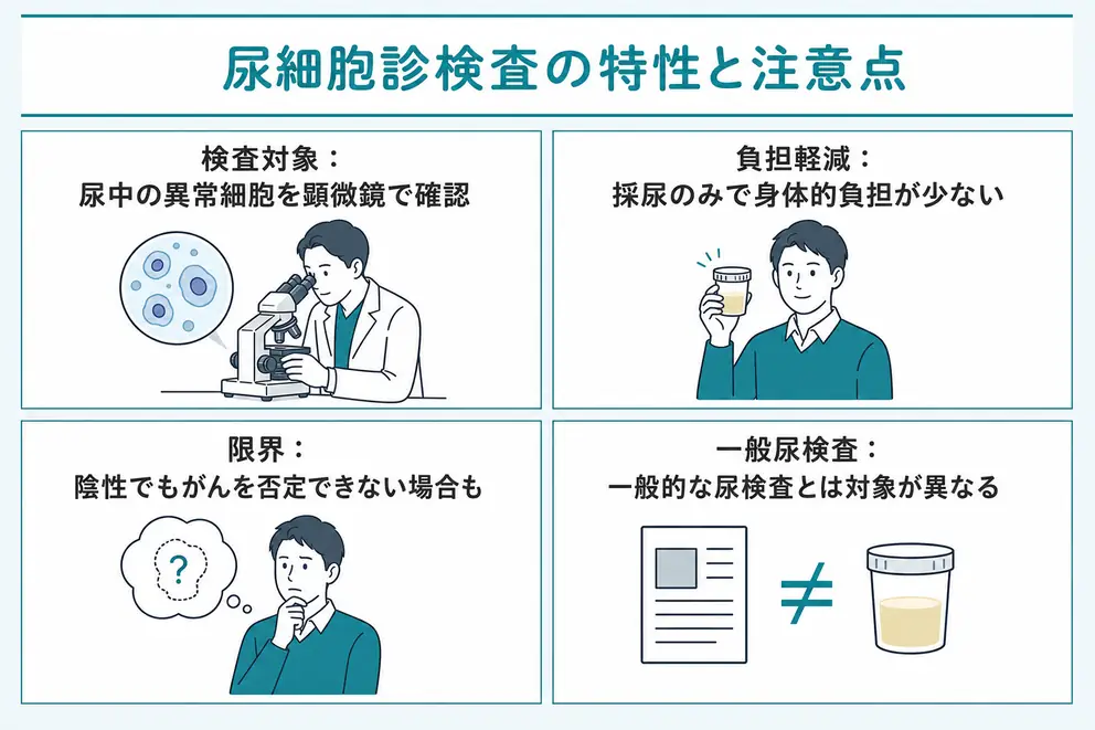 尿細胞診検査は尿に含まれる異常な細胞を顕微鏡で調べる